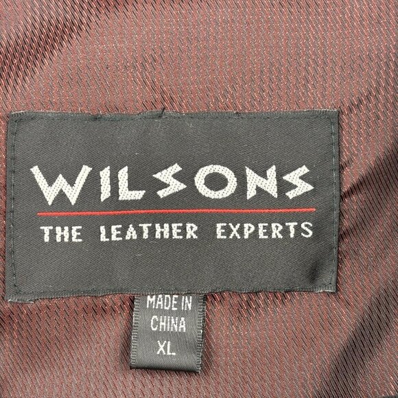 Wilsons Leather Vest Mens XL Black Suede Button Up Adjustable Back Strap Western - Picture 4 of 12